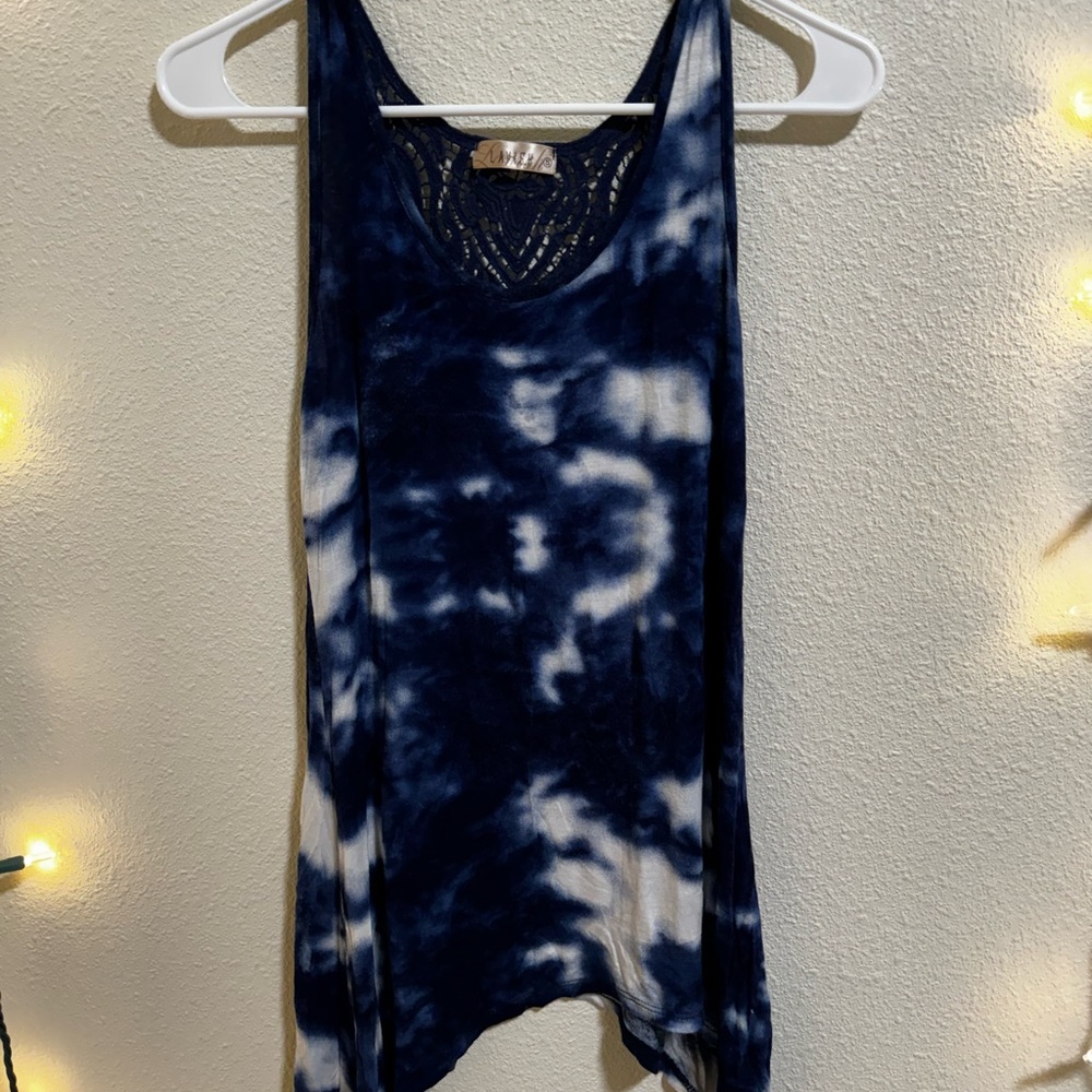 Lavish Tie-Dye crochet tank top